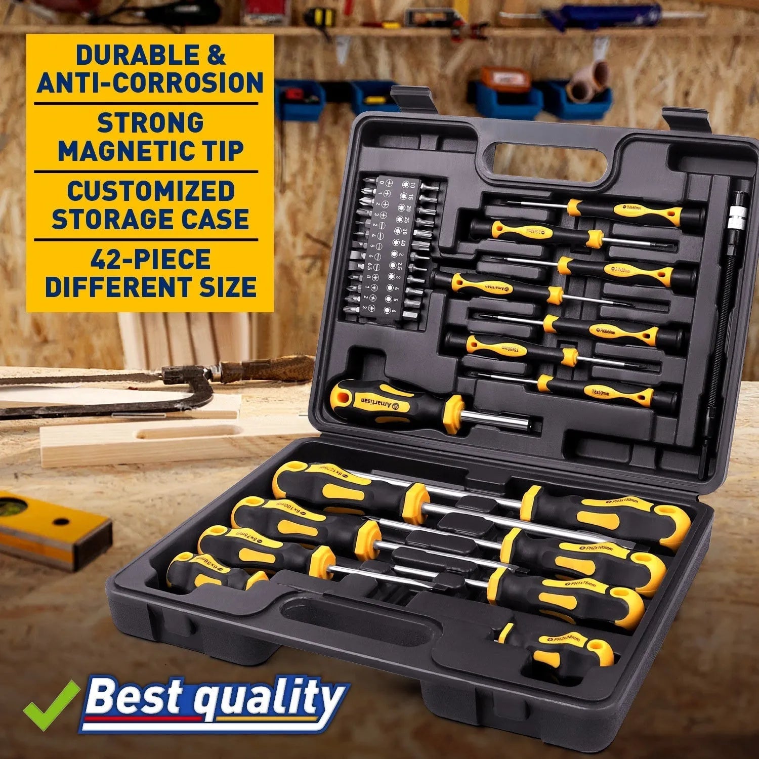 Magnetic Screwdriver Set Tool With Box - Vendlett
