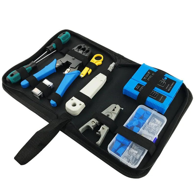 Network Cable Production And Test Network Repair Combination Tool Kit - Vendlett