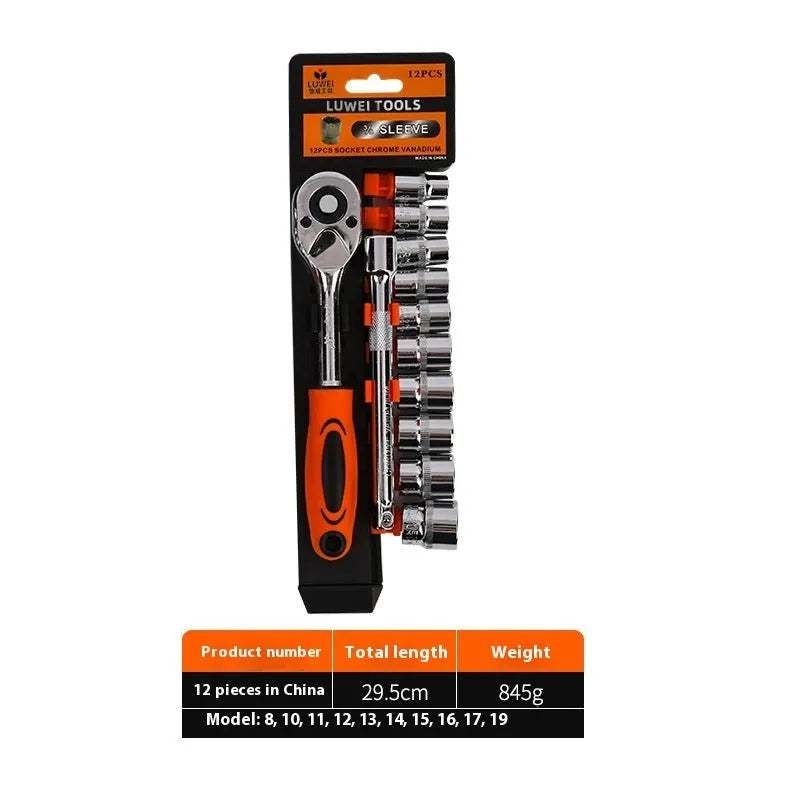 Ratchet Wrench Car Repair Tool Set - Vendlett