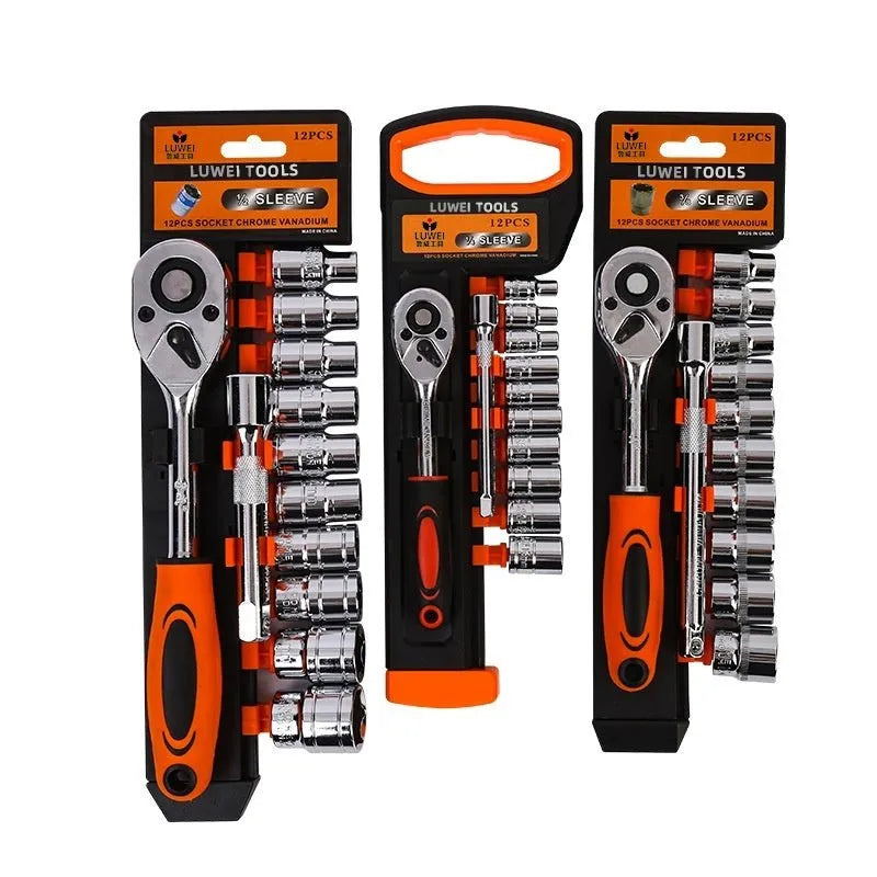 Ratchet Wrench Car Repair Tool Set - Vendlett
