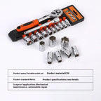 Ratchet Wrench Car Repair Tool Set - Vendlett