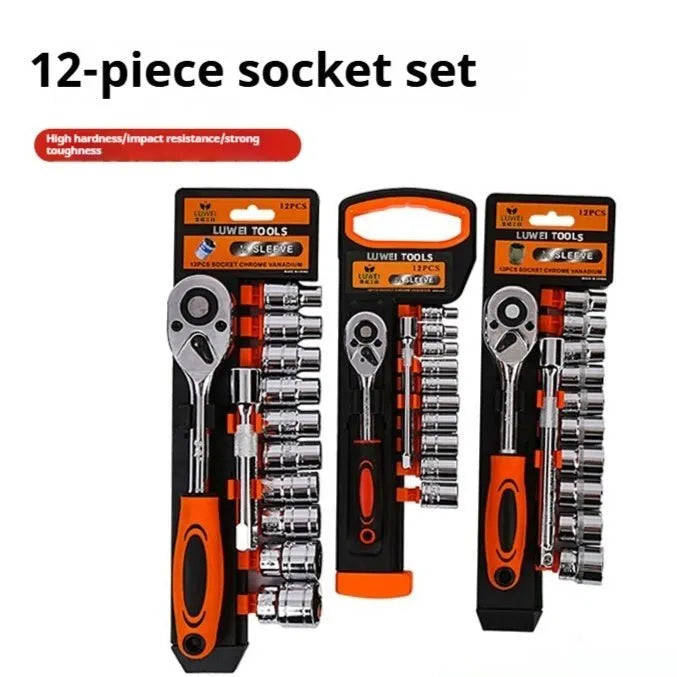 Ratchet Wrench Car Repair Tool Set - Vendlett