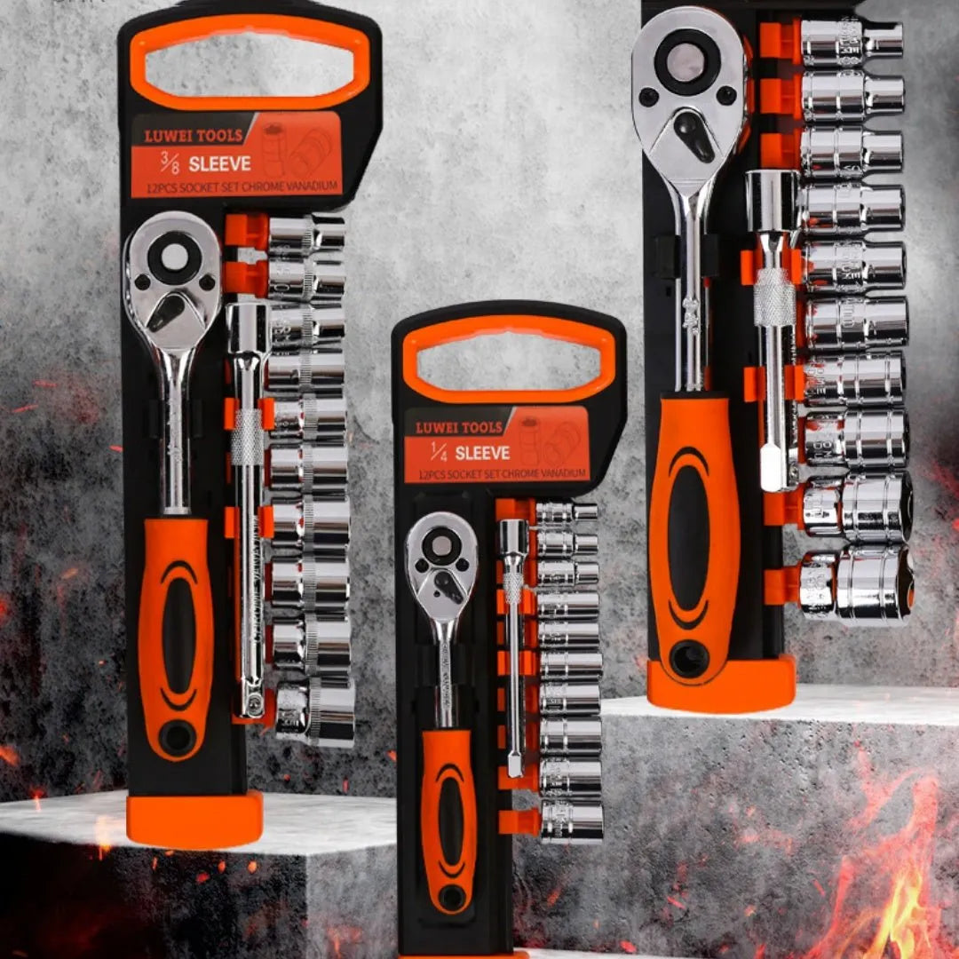 Ratchet Wrench Car Repair Tool Set - Vendlett